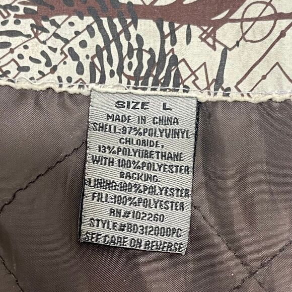 Dakota | Vintage Men's Brown Zip and Button Jacket with Pockets Size Large. - Picture 15 of 16